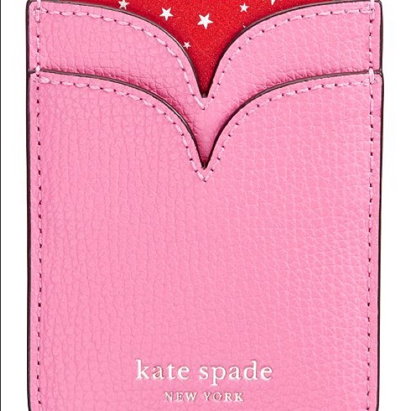 kate spade Accessories - Kate Spade Pink Leather Phone Pocket NEW
